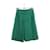 Longchamp Leather Bermuda shorts Green  ref.1146538