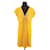 Azzaro Silk dress Yellow  ref.1146597