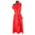 Stella Mc Cartney vestito rosso Poliestere  ref.1146676