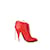 Givenchy Stivali stringati in pelle Rosso  ref.1146726