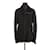 Dior abrigo con ribete de cuero Negro  ref.1146823