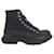 Alexander Mcqueen Ankle Lace up buckle boots Black Cloth  ref.1147124