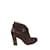 Sergio Rossi Leather buckle boots Brown  ref.1147190