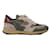 Valentino Rockrunner leather sneakers Khaki  ref.1147214