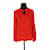 Hermès Silk wrap blouse Red  ref.1147465