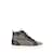 Christian Louboutin Louis junior spike leather sneakers Black  ref.1147582