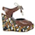 Saint Laurent Zapatos sandalias de cuero. Multicolor  ref.1147653