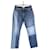 Givenchy Jeans larghi in cotone Blu  ref.1147691