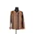 La Prestic Ouiston Silk wrap blouse Brown  ref.1147768