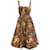 Autre Marque Ulla Johnson Kleid mit mehrfarbigem Print und Ausschnitten und Puffsaum Mehrfarben Baumwolle  ref.1148326