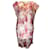 Autre Marque Trocknet van Noten Elfenbein / Rosa-multifarbenes Darlasi-Seidenkleid mit Blumenmuster Mehrfarben  ref.1148331