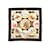 Hermès Lenço de seda com motivo Hermes Auteuil en Mai preto e multicolorido  ref.1148334