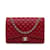 Rote Chanel Maxi Classic Lammleder-Umhängetasche mit Flap  ref.1148740