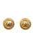 Pendientes de clip Chanel CC dorados Chapado en oro  ref.1149214