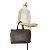 Borsa da viaggio marrone Louis Vuitton Damier Ebene Greenwich PM - vista 16