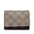 Brown Louis Vuitton Damier Ebene Card Holder Cloth  ref.1149386