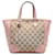 Pink Gucci GG Canvas Bree Satchel Leather  ref.1149816