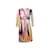 Vintage Rosa e Multicolor Emilio Pucci 1970s Vestido com estampa geométrica tamanho EUA 6 Sintético  ref.1149851