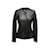 Black Agnona Leather Jacket Size IT 42  ref.1149880