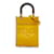 Sac cabas jaune Fendi Mini Sunshine Shopper Cuir  ref.1149892