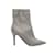 Grey Gianvito Rossi Alina Pointed-Toe Ankle Boots Size 39 Leather  ref.1150173
