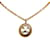 Goldene Chanel CC-Halskette mit rundem Anhänger Gelbes Gold  ref.1150234