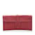 Hermès Rote Hermes Swift Jige Elan Clutch-Tasche Leder  ref.1150252