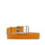 Orangefarbener Hermès-Etriviere-Gürtel EU 95 Leder  ref.1150286