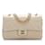 Borsa a tracolla con patta foderata in pelle di agnello classica media Chanel marrone  ref.1150299