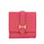 Hermès Rosa Hermes Tadelakt Bearn Recto Verso Geldbörse Pink Leder  ref.1150346