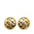 Gold Chanel CC Clip On Earrings Golden Gold-plated  ref.1150379