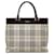 Beige Burberry House Check Tote Leather  ref.1150384