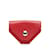 Hermès Hermes rojo Le 24 monedero Roja Cuero  ref.1150605