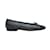 Tamanho das sapatilhas Chanel azul marinho e preto com biqueira 36.5 Couro  ref.1150701