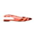 Coral & Copper Sergio Rossi Pointed-Toe Slingback Flats Size 37 Orange Leather  ref.1150703