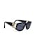 Óculos de sol quadrados Chanel pretos  ref.1150809