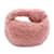 Pink Bottega Veneta Mini Shearling Jodie Handbag Leather  ref.1150813