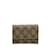Portefeuille compact marron Gucci GG Supreme Toile  ref.1150831