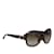 Gafas de sol redondas tintadas marrones de Gucci Castaño  ref.1150832