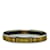 Hermès Black Hermes Narrow Enamel Bangle Costume Bracelet Metal  ref.1150837