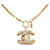 Gold Chanel CC Pendant Necklace Golden Yellow gold  ref.1150910