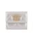 Silbernes Chanel-Lammleder 19 Dreifach faltbares Portemonnaie mit Klappe  ref.1150934