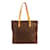 Bolso tote marrón Louis Vuitton con monograma Cabas Mezzo Castaño Cuero  ref.1150937
