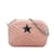 Stella Mc Cartney Bolso bandolera rosa de terciopelo con estrellas acolchadas de Stella McCartney  ref.1150943