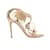 Tamanho de sandálias de salto com franjas de couro Gianvito Rossi dourado e branco 40 Lona  ref.1150988