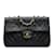 Bolsa de ombro Chanel Maxi XL clássica preta em pele de cordeiro com aba única Preto Couro  ref.1151007
