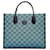 Blue Gucci GG Denim Tote Bag Satchel Leather  ref.1151016