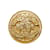 Broche Chanel CC Dourado Metal  ref.1151018