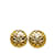 Clipe Chanel CC dourado em brincos Banhado a ouro  ref.1151020