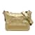 Bolsa pequena Gabrielle em couro de bezerro Chanel dourada Dourado  ref.1151048